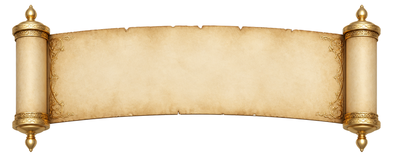 Gold Scroll Banner