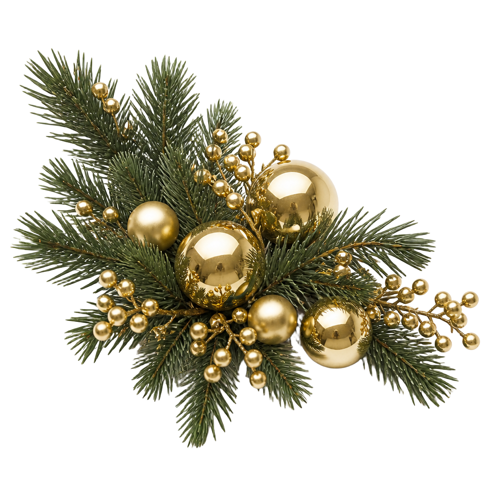 Gilded Pine Sprig