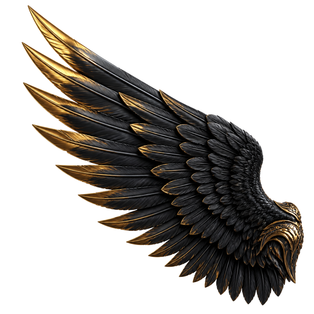 Obsidian Gold Wing
